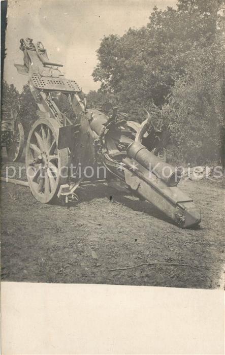 Militaria Deutschland WK1 Geschütz Kanone