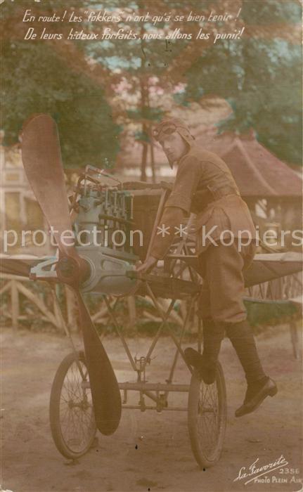 Foto Plein Air Nr. 2356 Fokker Flugzeug