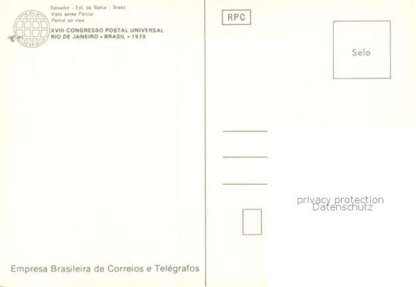 Rio de Janeiro Vista aérea XVIII Congresso Postal Univ – Bild 2