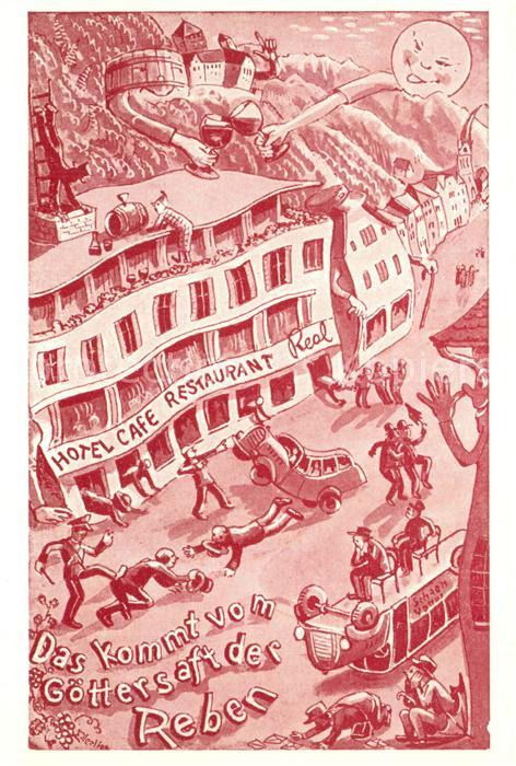 Vaduz Hotel Restaurant Real Karikaturen Künst