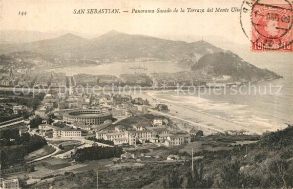 San Sebastian  Pais Vasco ES Panorama Sacado de la Terraza del Monte