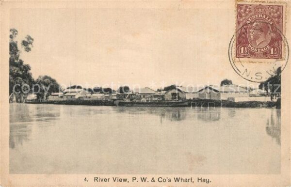 Australien River P.W. und Cos Wharf