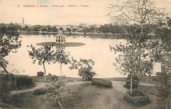 Tonkin Hanoi Petit-Lac Mairie Tresor
