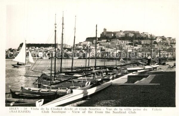 Ibiza Islas Baleares Vista de la Ciudad desde el Club Nautic
