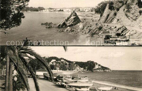 Lloret de Mar Playa La Caletas y Vista parcial