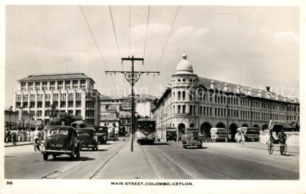 Colombo Ceylon Sri Lanka Main Street
