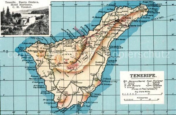 Tenerife Inselkarte Hotel Martianez
