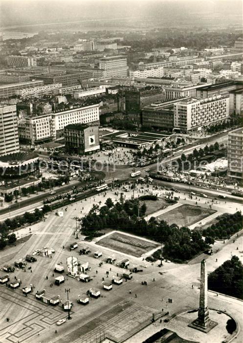 Warszawa Blick vom Palast der Kultur und Wissens