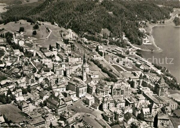 St Moritz GR Fliegeraufnahme