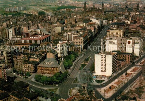 Zaragoza Saragossa Espana Fliegeraufnahme