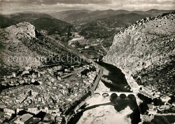 Anduze Fliegeraufnahme Les Trois Ponts sur le