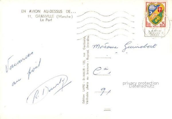 Granville Manche Fliegeraufnahme Port – Bild 2
