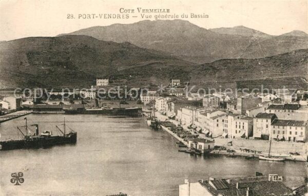 Port-Vendres Vue generale du Bassin