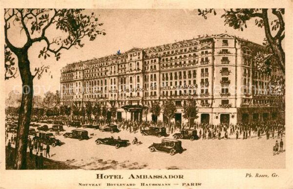Paris Hotel Ambassador Nouveau Boulevard Haus