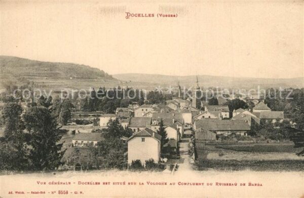 Docelles Vue generale sur la Vologne au Confluen