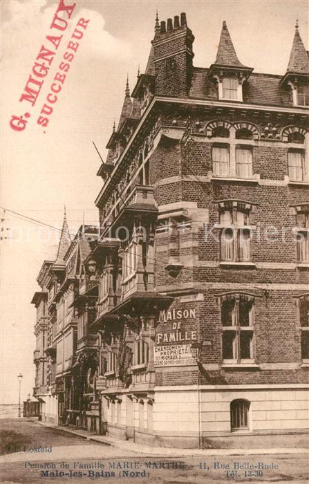 Malo-les-Bains Pension de Famille Marie Marthe Rue Bel