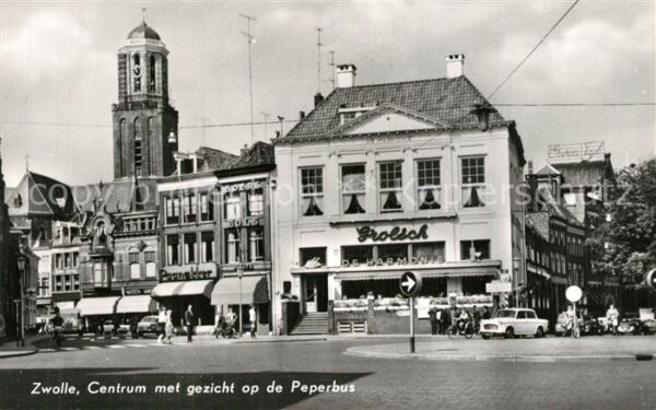Zwolle Overijssel Centrum met gezicht op de Peperbus