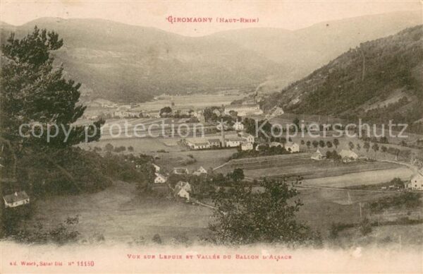 Giromagny Vue sur Lepuix et Vallee du Ballon d_Al