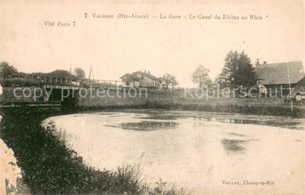 Valdieu-Lutran La Gare Canal du Rhône au Rhin