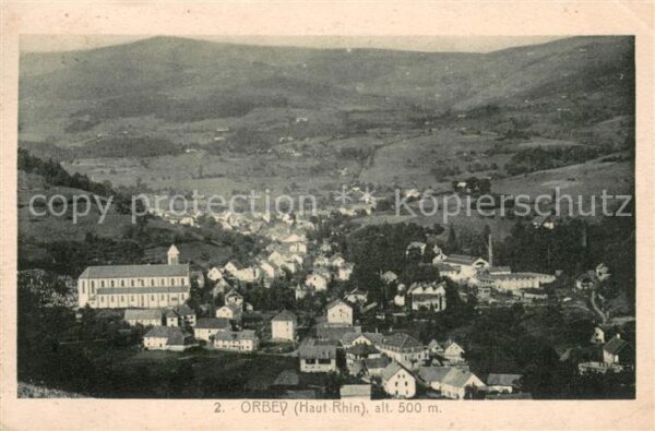 Orbey Haut Rhin Vue panoramique