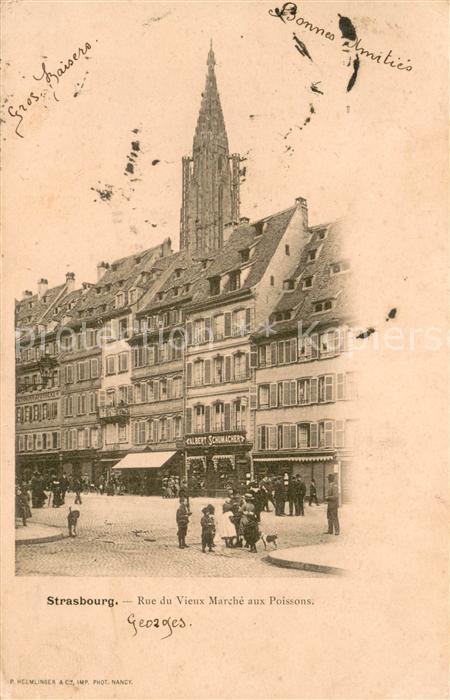 Strasbourg Alsace Rue du vieux Marché aux Poissons