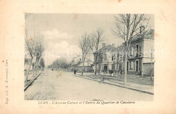 Lure Haute-Saone Avenue Carnot Entrée du Quartier de Cav