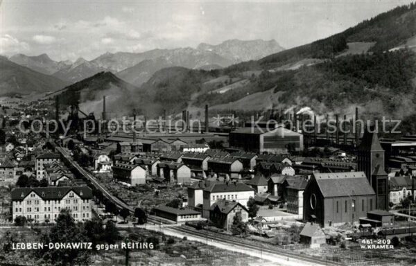 Donawitz Panorama Blick gegen Reiting Industrie