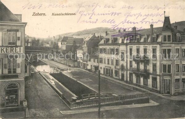 Zabern Saverne Kanalschleuse Geprüft Stempel