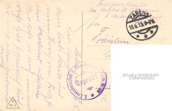 Zabern Saverne Kanalschleuse Geprüft Stempel – Bild 2