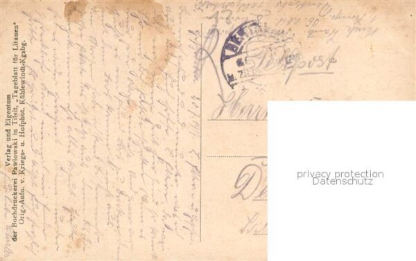 Mitau Kriegslazarett und Postgebäude – Bild 2