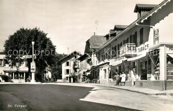 Saint-Cergue Nyon Suisse Hauptstrasse Innenstadt