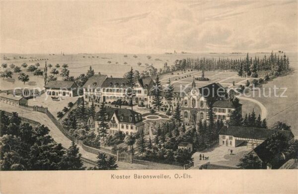Baronsweiler Kloster Künstlerkarte