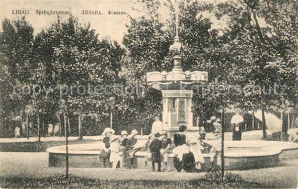 Libau Liepaja Springbrunnen