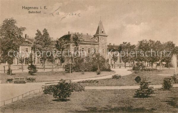 Hagenau Elsass La Gare Bahnhof