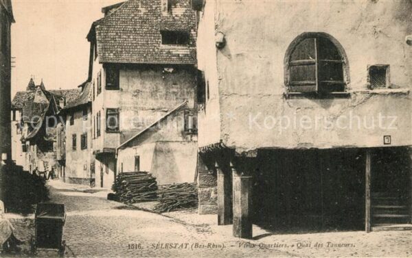 Selestat Bas Rhin Elsass Vieux Quartiers Quai des Tanneurs