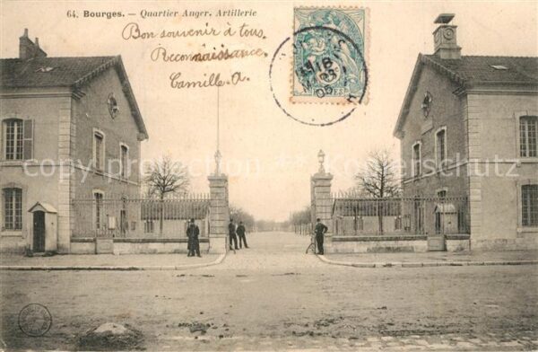 Bourges Quartier Auger Artillerie