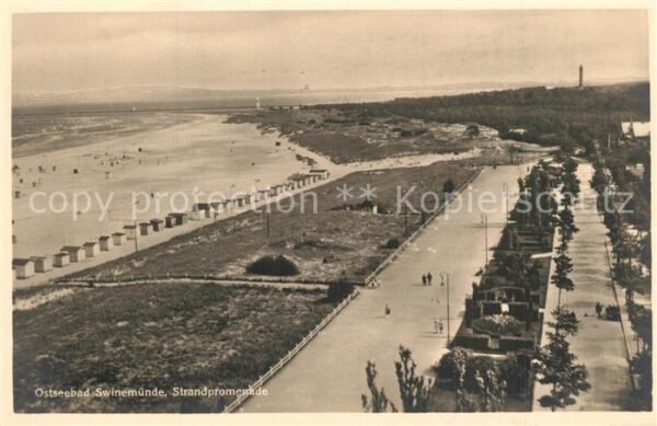 Swinemuende Swinoujscie Strandpromenade Ostseebad