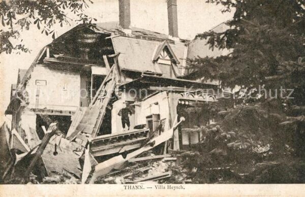 Thann Haut Rhin Elsass Villa Heysch Ruines Grande Guerre Trümm