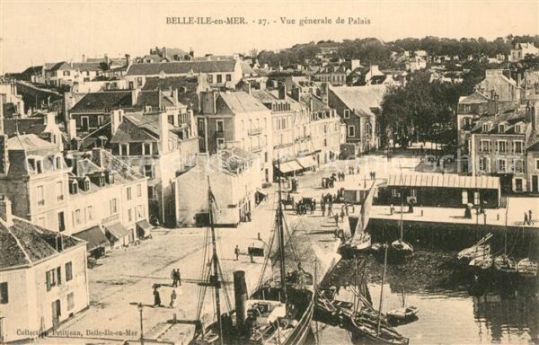 Belle-Ile-en-Mer Vue Generale du Palais Port