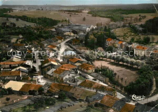 Cousances-les-Forges La Place et les Usines André vue aérien