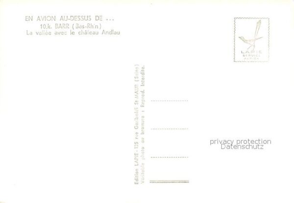 Barr Bas-Rhin Vallee et Chateau Andlau vue aérienne – Bild 2