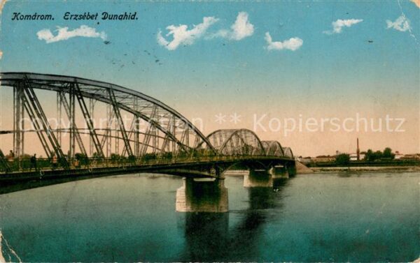 Komdrom Erzsebet Dunahid Donaubrücke