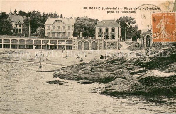 Pornic Plage de la Noeveillard prise de l'Esta