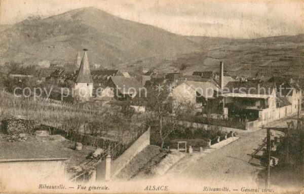 Ribeauville Haut Rhin Elsass Vue Generale
