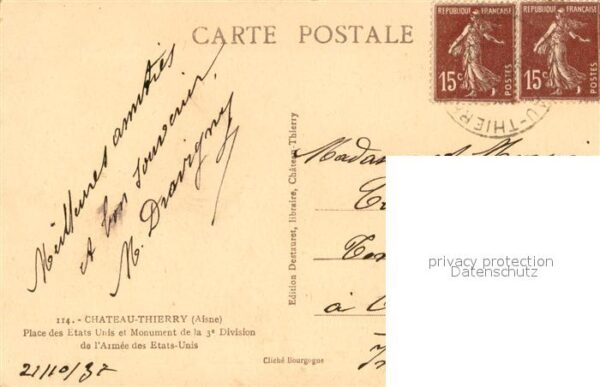 Chateau-Thierry Place des Etats Unis et Monument de la – Bild 2