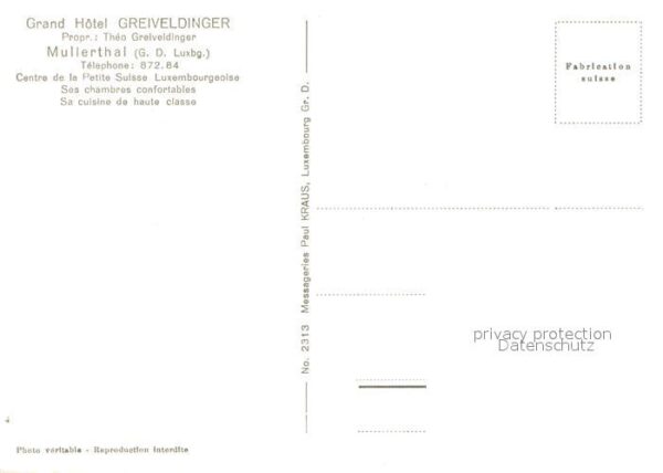 Mullerthal Petite Suisse Grand Hotel Greiveldinger – Bild 2