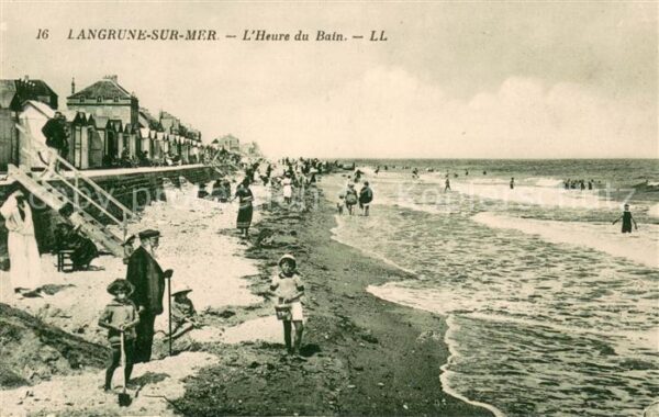 Langrune-sur-Mer l_Heure du bain Plage