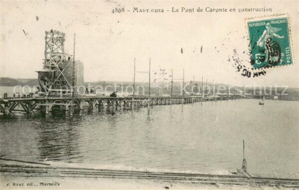 Martigues Pont de Caronte en construction