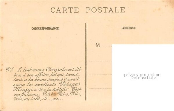 Domremy-la-Pucelle Vosges Eglise Dessin Künstlerkarte Maggi Werbu – Bild 2