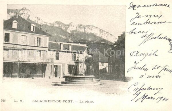 Saint-Laurent-du-Pont La Place Fontaine